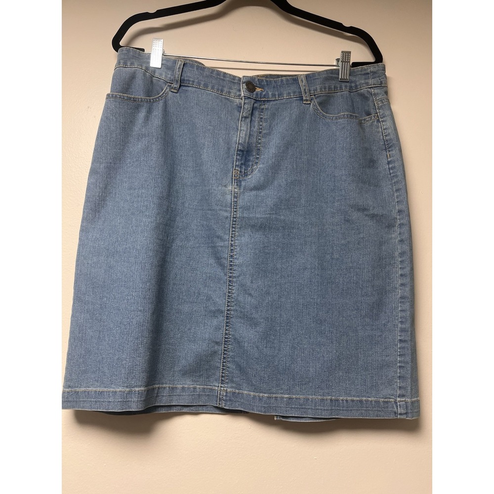 Kim Rogers Blue Jean Skirt Size 16 Western Style